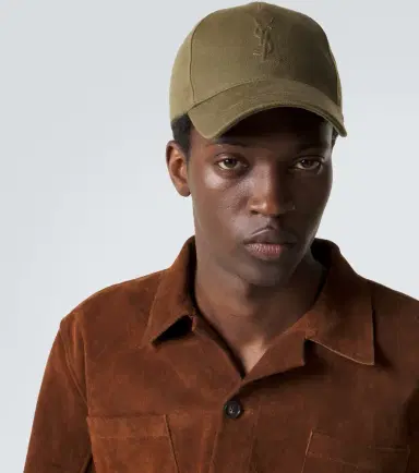 Saint Laurent Cassandre denim baseball cap | Thumbnail 4