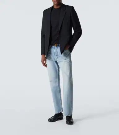 Saint Laurent Logo cotton jersey T-shirt | Thumbnail 5