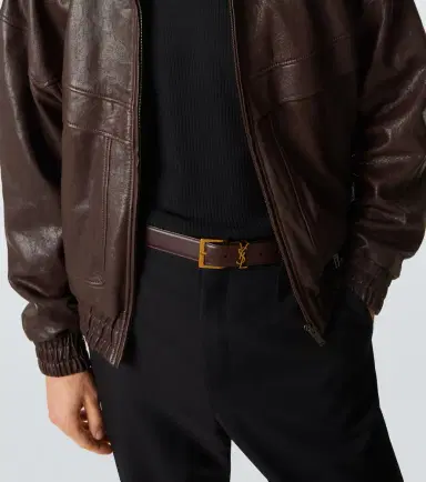 Saint Laurent Cassandre Vadim leather belt | Thumbnail 4
