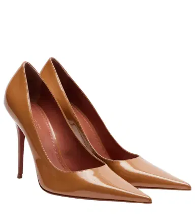 Amina Muaddi Barbara patent leather pumps | Thumbnail 1
