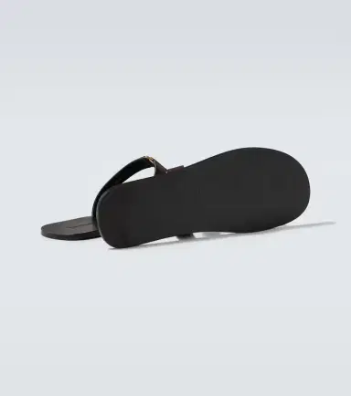 Saint Laurent Cassandre leather thong sandals | Thumbnail 2 Saint Laurent Cassandre leather thong sandals | Thumbnail 2
