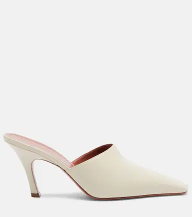 Amina Muaddi Jamie leather mules | Thumbnail 2