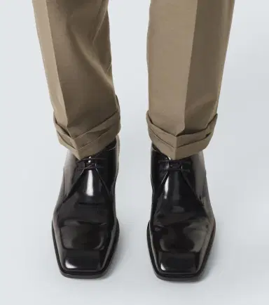 Saint Laurent Belted wool gabardine tapered pants | Thumbnail 3 Saint Laurent Belted wool gabardine tapered pants | Thumbnail 3