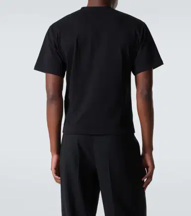 Saint Laurent Cropped cotton jersey T-shirt | Thumbnail 6