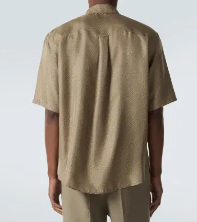 Saint Laurent Printed silk satin bowling shirt | Thumbnail 3 Saint Laurent Printed silk satin bowling shirt | Thumbnail 3