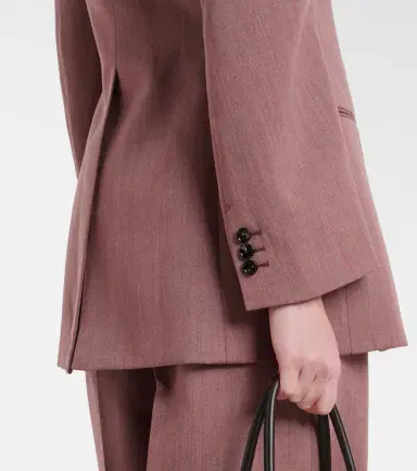 Bottega Veneta Wool and linen-blend blazer | Thumbnail 3 Bottega Veneta Wool and linen-blend blazer | Thumbnail 3