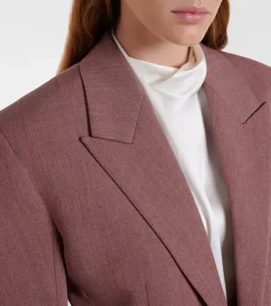 Bottega Veneta Wool and linen-blend blazer | Thumbnail 6 Bottega Veneta Wool and linen-blend blazer | Thumbnail 6