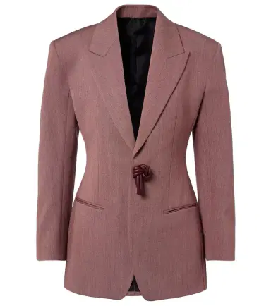 Bottega Veneta Wool and linen-blend blazer | Thumbnail 1 Bottega Veneta Wool and linen-blend blazer | Thumbnail 1