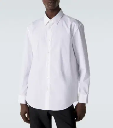 Saint Laurent Cassandre cotton-blend poplin shirt | Thumbnail 3 Saint Laurent Cassandre cotton-blend poplin shirt | Thumbnail 3
