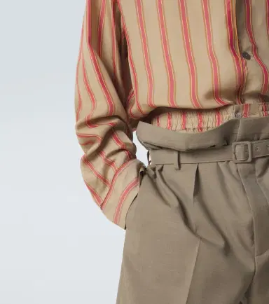Saint Laurent Striped twill shirt | Thumbnail 6