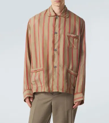 Saint Laurent Striped twill shirt | Thumbnail 7