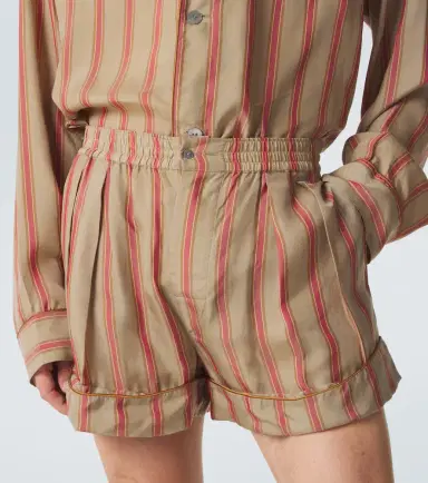 Saint Laurent Striped twill shorts | Thumbnail 2