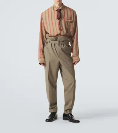 Saint Laurent Striped twill shorts | Thumbnail 3