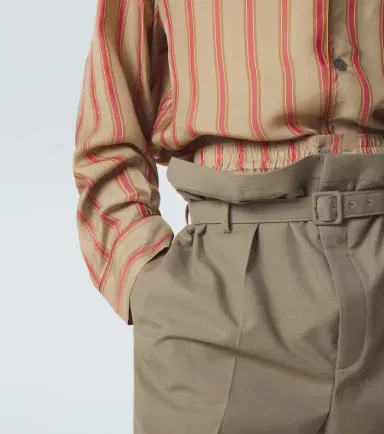 Saint Laurent Striped twill shorts | Thumbnail 5