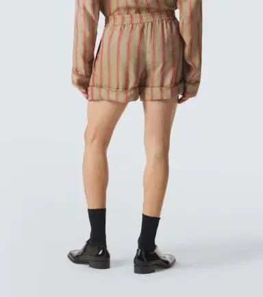 Saint Laurent Striped twill shorts | Thumbnail 6