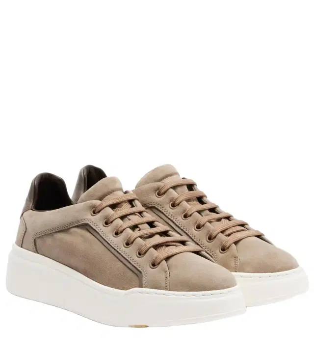 Max Mara Suede platform sneakers