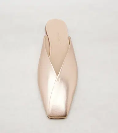 Max Mara Metallic leather mules | Thumbnail 4