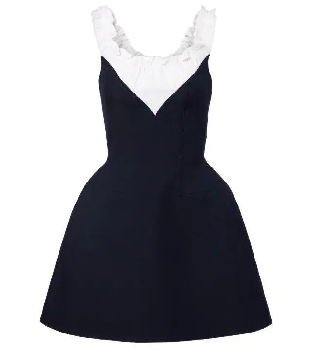Shushu/Tong Ruffled wool and silk minidress
