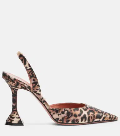 Amina Muaddi Holli 95 satin slingback pumps | Thumbnail 4