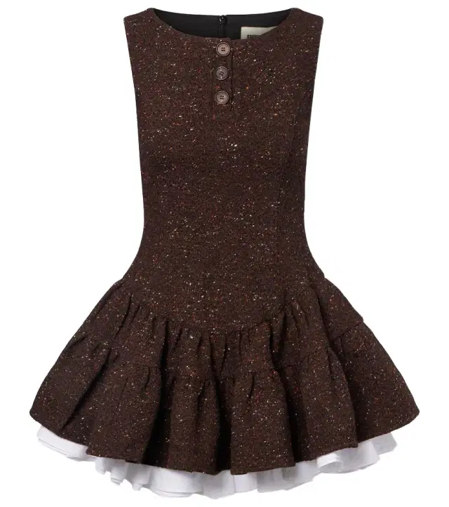 Shushu/Tong Knitted wool-blend minidress
