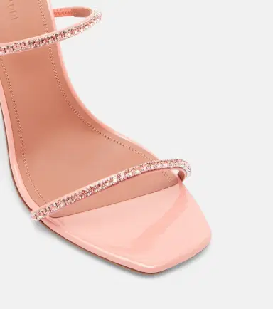 Amina Muaddi Gilda embellished patent leather sandals | Thumbnail 4