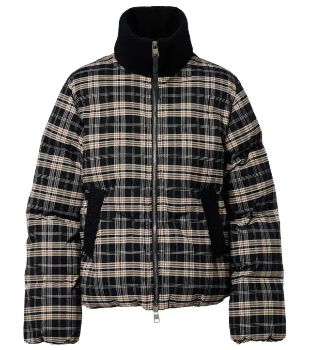 Varley Bryony checked flannel puffer jacket