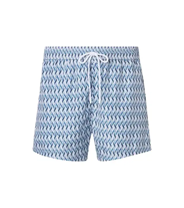 Zigzag swim trunks