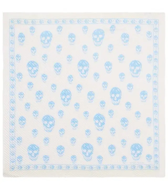 McQueen Skull silk scarf