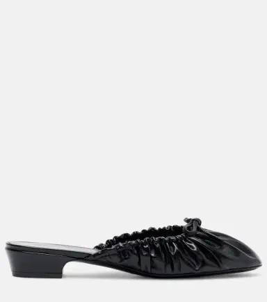 Herbert Levine Gather Around ruched leather mules | Thumbnail 2 Herbert Levine Gather Around ruched leather mules | Thumbnail 2