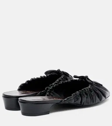 Herbert Levine Gather Around ruched leather mules | Thumbnail 4 Herbert Levine Gather Around ruched leather mules | Thumbnail 4