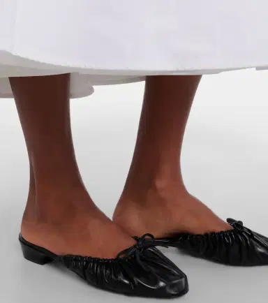 Herbert Levine Gather Around ruched leather mules | Thumbnail 5 Herbert Levine Gather Around ruched leather mules | Thumbnail 5