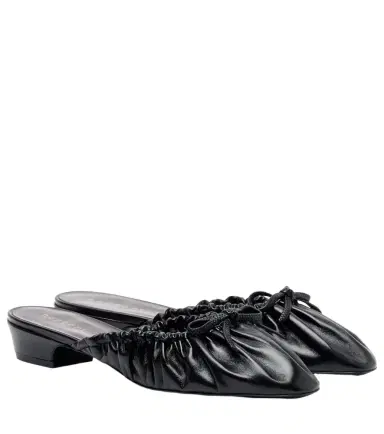 Herbert Levine Gather Around ruched leather mules | Thumbnail 1 Herbert Levine Gather Around ruched leather mules | Thumbnail 1