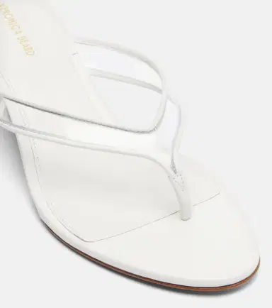 Veronica Beard Clea leather-trimmed wedge thong sandals | Thumbnail 2 Veronica Beard Clea leather-trimmed wedge thong sandals | Thumbnail 2
