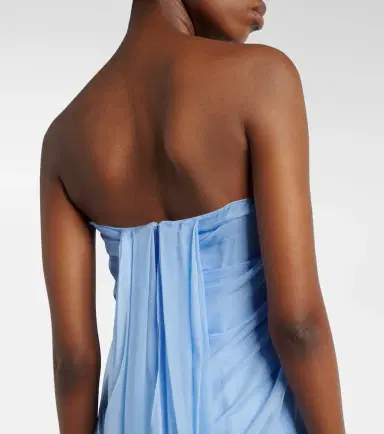 Alexander McQueen Silk bustier gown | Thumbnail 4 Alexander McQueen Silk bustier gown | Thumbnail 4