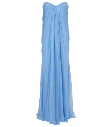 Alexander McQueen Silk bustier gown | Thumbnail 1 Alexander McQueen Silk bustier gown | Thumbnail 1