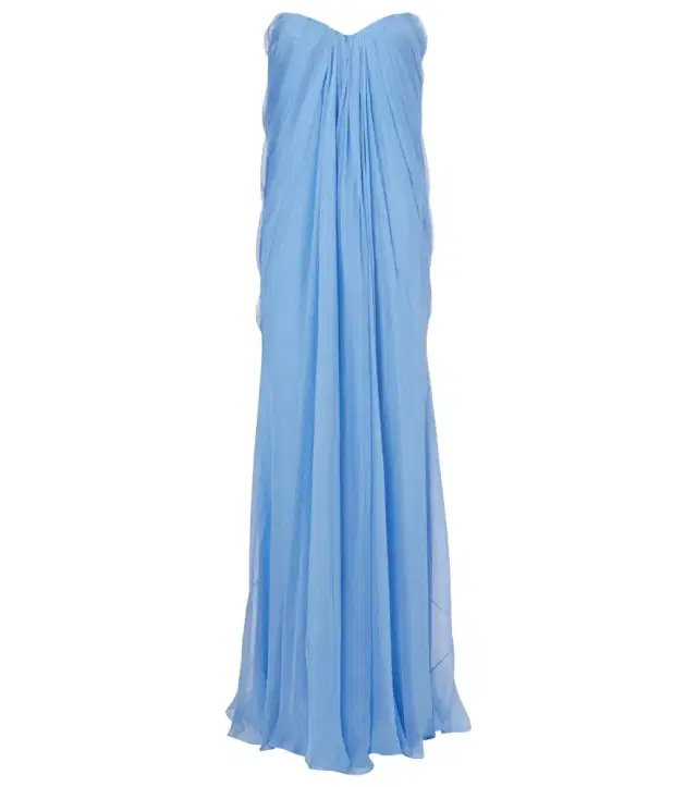 Silk bustier gown