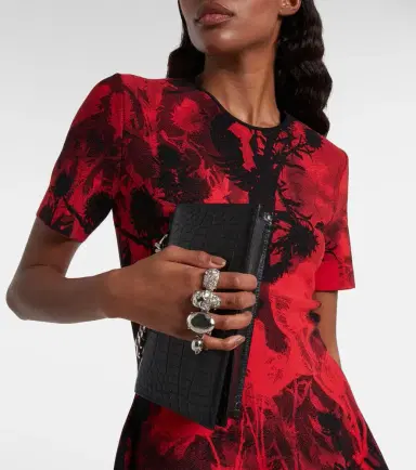 Alexander McQueen Jewelled Mini leather shoulder bag | Thumbnail 3