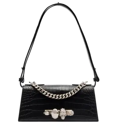 Alexander McQueen Jewelled Mini leather shoulder bag | Thumbnail 1