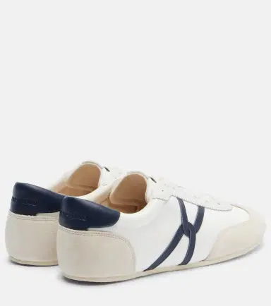 Veronica Beard Leather-trimmed canvas sneakers | Thumbnail 2