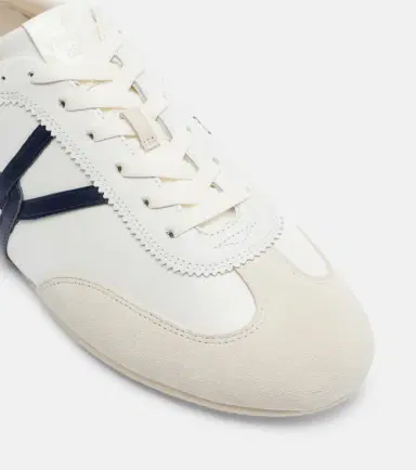 Veronica Beard Leather-trimmed canvas sneakers | Thumbnail 3