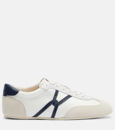 Veronica Beard Leather-trimmed canvas sneakers | Thumbnail 4