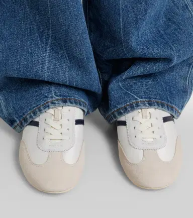 Veronica Beard Leather-trimmed canvas sneakers | Thumbnail 5