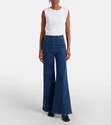 Veronica Beard Joplin flared jeans | Thumbnail 2