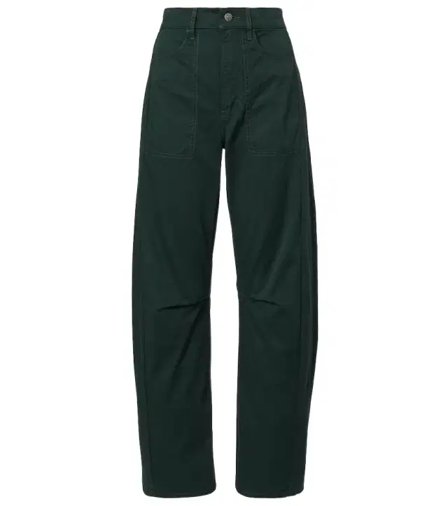 Veronica Beard Sloan cotton twill barrel-leg pants