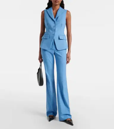 Veronica Beard Melvin twill flared pants | Thumbnail 3 Veronica Beard Melvin twill flared pants | Thumbnail 3