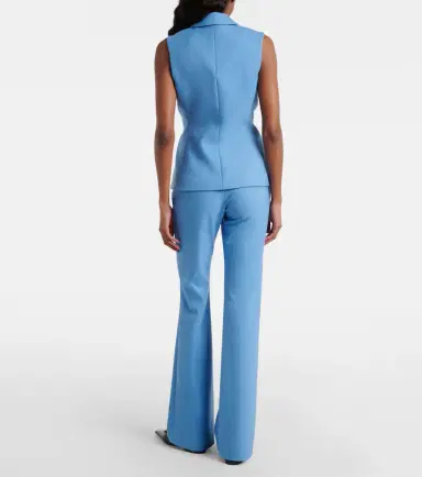 Veronica Beard Melvin twill flared pants | Thumbnail 6 Veronica Beard Melvin twill flared pants | Thumbnail 6