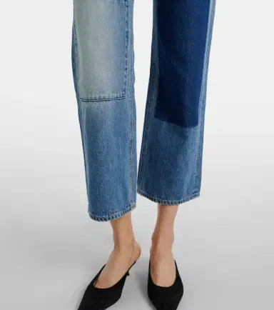 Veronica Beard Patchwork straight jeans | Thumbnail 5 Veronica Beard Patchwork straight jeans | Thumbnail 5