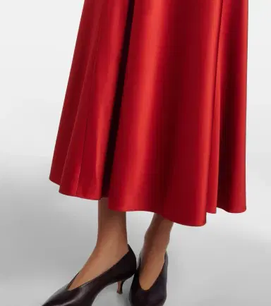 Veronica Beard Ezri silk-blend satin midi dress | Thumbnail 4