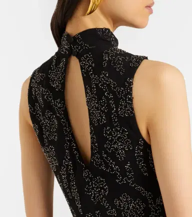 Veronica Beard Sylven beaded georgette maxi dress | Thumbnail 4