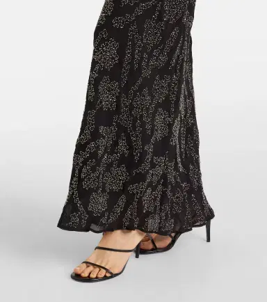 Veronica Beard Sylven beaded georgette maxi dress | Thumbnail 6